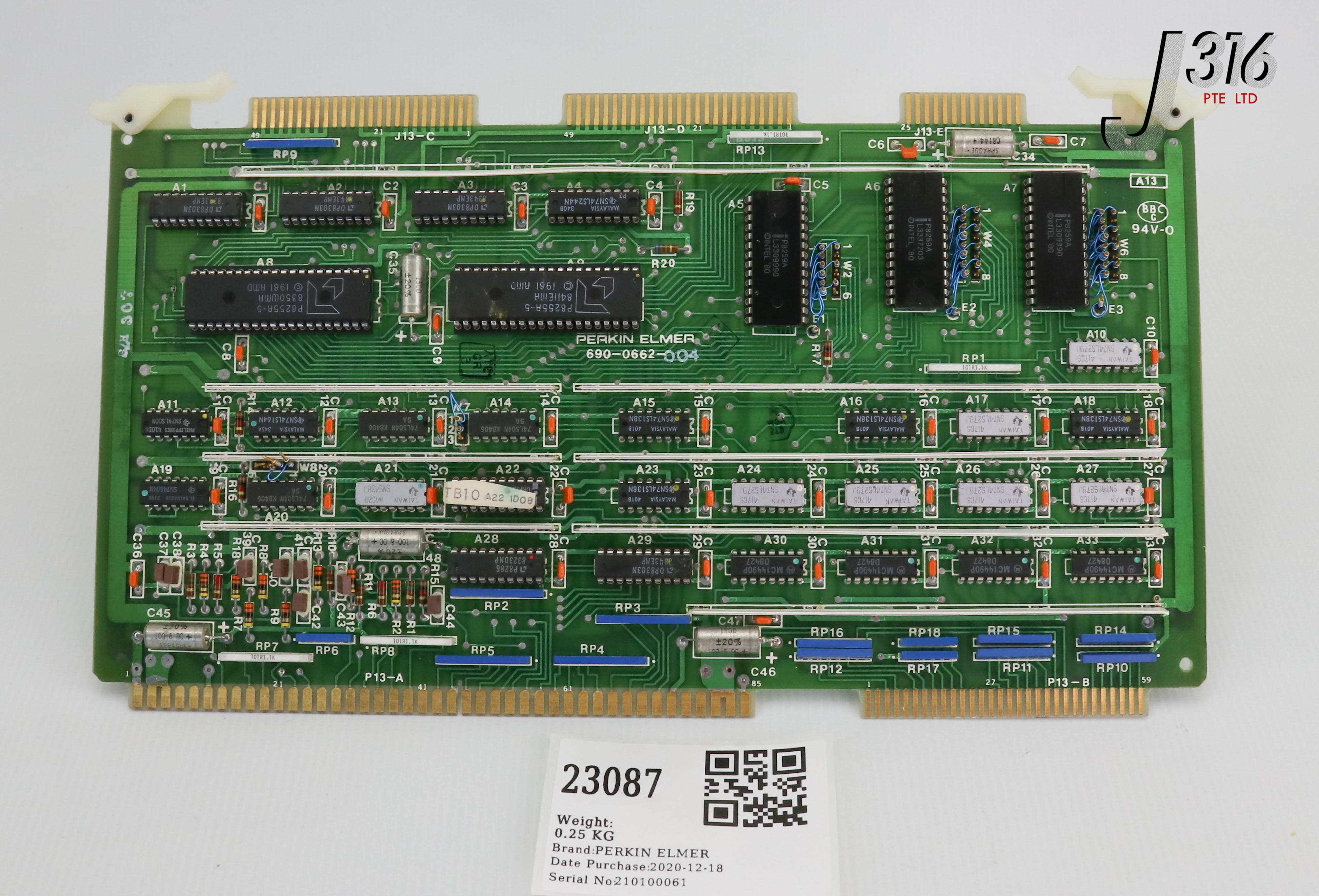 23087 PERKIN ELMER PCB ASSY, A13 690-0662-004 | eBay